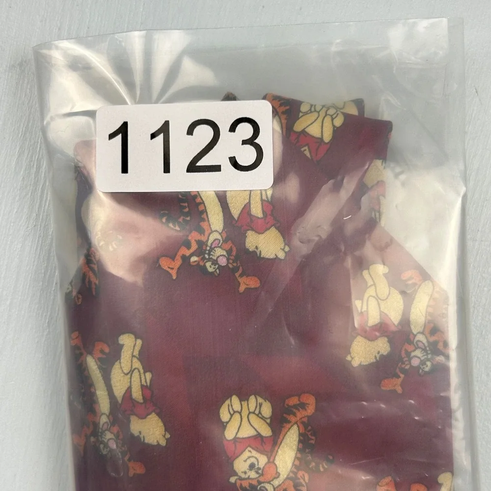 Disney Pooh 100 Acre Collection Silk Tie Red Winnie the Pooh Tigger MBP Corp